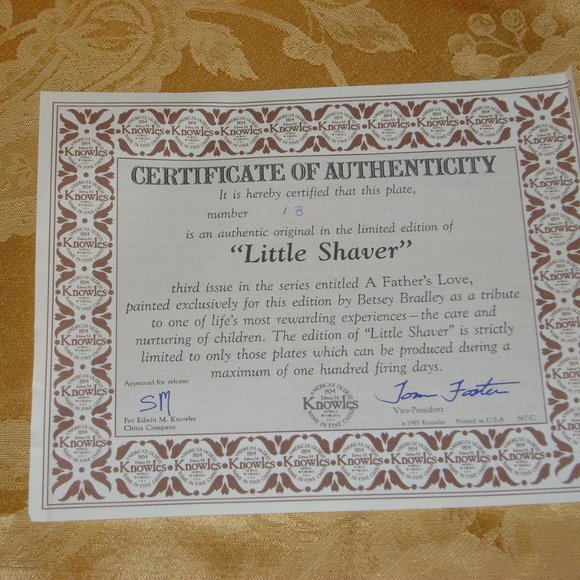 2 Vintage Collector Plates A FATHER'S LOVE Wall Decor Display Dad Gift - Picture 6 of 11